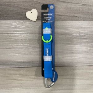 NWT CANADA POOCH Waterproof Dog Leash Size L/XL Blue and Bright Green 60" x 1"